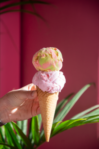 Double Scoop Ice Cream Waffle Cone