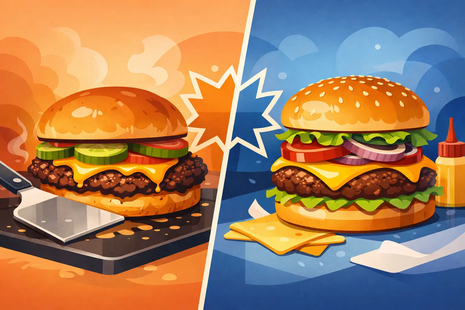 Smash Burgers vs Classic Burgers