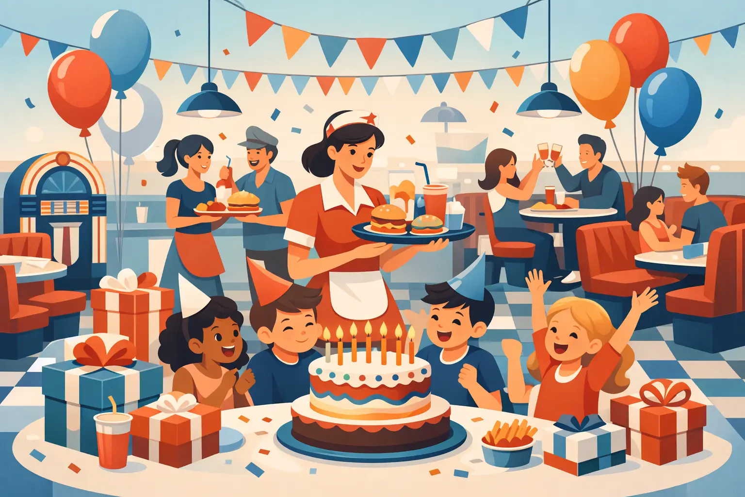 Diner Party Packages Made for Big Birthday Fun