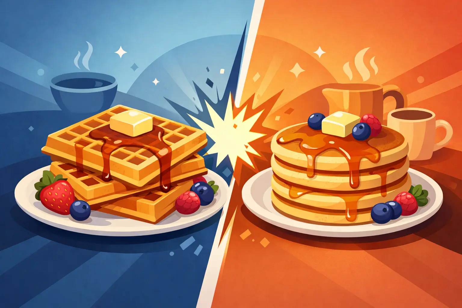 Waffles Versus Pancakes: Which One Wins?